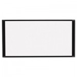 MasterVision Cubicle Workstation Dry Erase Board, 36 x18, Black Aluminum Frame BVCMA10007705