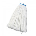 UNS 724R Cut-End Lie-Flat Wet Mop Head, Rayon, 24oz, White, 12/Carton BWK724RCT