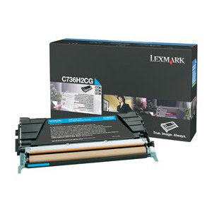 Lexmark Cyan High Yield Toner Cartridge C736H2CG