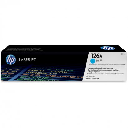 HP 126A Cyan Original LaserJet Toner Cartridge CE311A