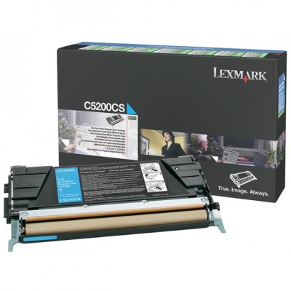 Lexmark Cyan Return Program Toner Cartridge C5200CS