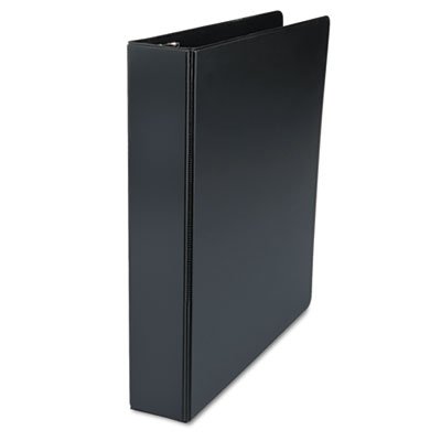 UNV20771 D-Ring Binder, 1-1/2" Capacity, 8-1/2 x 11, Black UNV20771