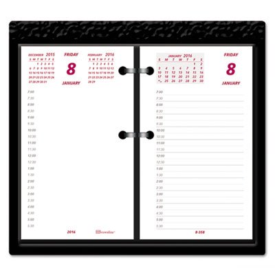 Brownline Daily Calendar Pad Refill, 6 x 3-1/2, 2016 REDC2R