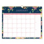 Blue Sky BLS103627 Day Designer Wirebound Wall Calendar, 15 x 12, Navy Floral, 2021 BLS103627