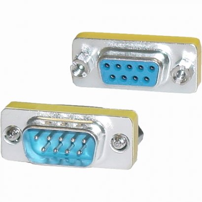 4XEM DB9 Serial 9-Pin Male To Female Adapter 4X9PINMF