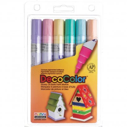 Marvy DecoColor Glossy Oil Base Paint Markers 3006B
