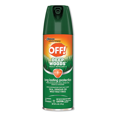 OFF! Deep Woods Insect Repellent, 6oz Aerosol, 12/Carton SJN611081