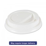 89026BWKH Deerfield Hot Cup Lids for 10oz - 16oz Cups, White, Plastic, 50/PK, 20 PK/Carton BWKDEERHLIDW