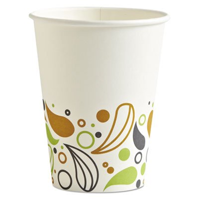 80012BWKH Deerfield Printed Paper Hot Cups, 12 oz, 50 Cups/Pack, 20 Packs/Carton BWKDEER12HCUP