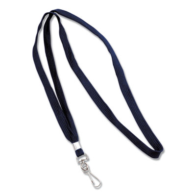 Advantus Deluxe Lanyards, J-Hook Style, 36" Long, Blue, 24/Box AVT75426