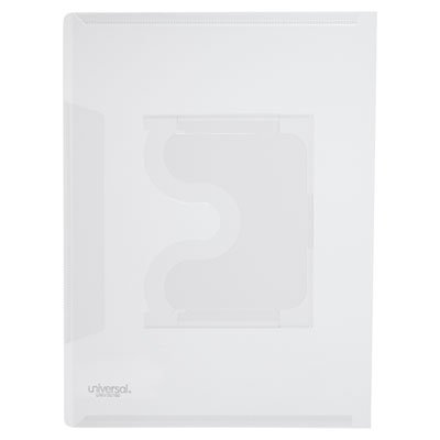 UNV50780 Deluxe Locking Project File with CD-ROM Holder, 9 x 12, Poly, Clear, 25/Pack UNV50780