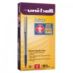 Uni-Ball Deluxe Roller Ball Stick Waterproof Pen, Red Ink, Micro, Dozen SAN60026