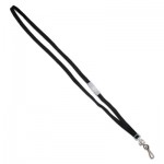 Advantus Deluxe Safety Lanyards, J-Hook Style, 36" Long, Black, 24/Box AVT75404