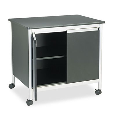 Safco Deluxe Steel Machine Stand, One-Shelf, 32w x 24-1/2d x 30-1/4h, Black SAF1872BL