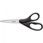 Westcott Design Line Stainless Steel Scissors, Metallic Black, 8" Long ACM13139