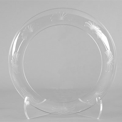 WNA WNA DWP6180 Designerware Plates, Plastic, 6", Clear, 18/PK, 10 PK/CT WNADWP6180