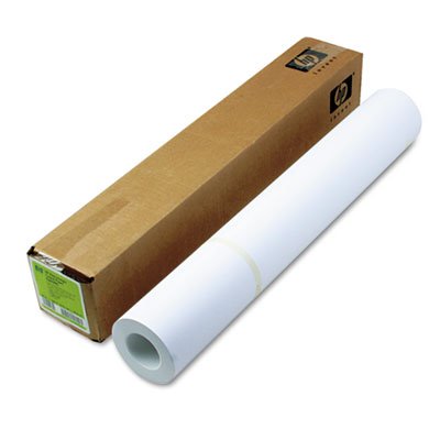 HP Designjet Inkjet Large Format Paper, 6.6 mil, 24" x 100 ft, White HEWC6029C