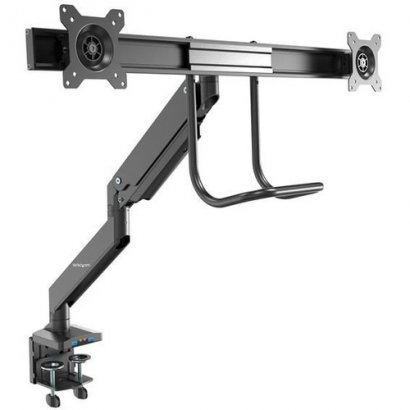 StarTech.com Desk Mount Dual Monitor Arm - 2x USB 3.0 Ports - Grommet/Desk Clamp Mount ARMSLIMDUAL2USB3