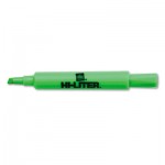 HI-LITER Desk Style Highlighter, Chisel Tip, Fluorescent Green Ink, Dozen AVE24020