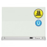 Quartet Desktop Magnetic Glass Dry-Erase Panel, 23" x 17", White QRTGDP1723W