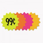 Die Cut Paper Signs, 4" Round, Assorted Colors, Pack of 60 Each COS090249