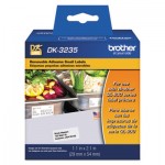 Brother Die-Cut Removable Paper Labels, 1.1" x 2.1", White, 800/Roll BRTDK3235