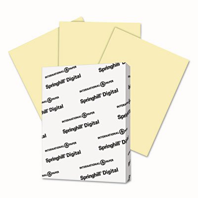 Springhill Digital Vellum Bristol Color Cover, 67 lb, 8 1/2 x 11, Canary, 250 Sheets/Pack SGH036000