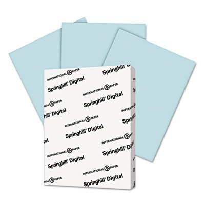 Springhill Digital Vellum Bristol Color Cover, 67 lb, 8 1/2 x 11, Blue, 250 Sheets/Pack SGH026000