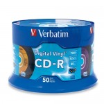 Verbatim Digital Vinyl CD-R 80MIN 700MB 52x 50pk Spindle 94587