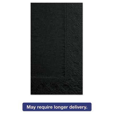 HFM 180513 Dinner Napkins, 2-Ply, 15 x 17, Black, 1000/Carton HFM180513