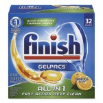 FINISH 51700-81053 Dish Detergent Gelpacs, Orange Scent, Box of 32 Gelpacs, 8 Boxes/Carton RAC81053CT