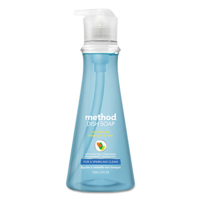 Method 11081793900734 Dish Soap, Sea Minerals, 18 oz Pump Bottle MTH00734
