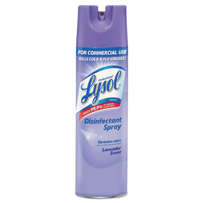 Professional LYSOL Brand 36241-89097 Disinfectant Spray, Lavender, 19 oz Aerosol Spray, 12/Carton RAC89097CT