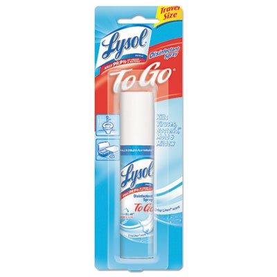 LYSOL Brand REC 79132 Disinfectant Spray To Go, Crisp Linen, 1oz Aerosol RAC79132CT