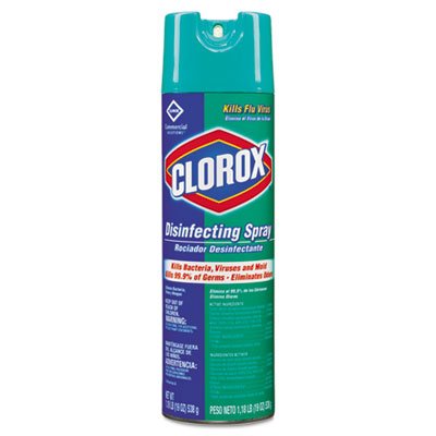 Clorox Disinfecting Spray, Fresh, 19oz Aerosol, 12/Carton CLO38504CT