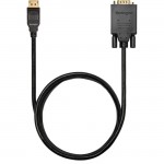 Kensington DisplayPort 1.2 (M) to VGA (M) Passive Unidirectional Cable, 6ft K33024WW