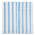 Rubbermaid Commercial HYGENE Disposable Microfiber Cleaning Cloths, Blue/White Stripes, 12 x 12, 600/Pack RCP2134283