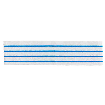 Rubbermaid Commercial HYGENE Disposable Microfiber Pad, White/Blue Stripes, 4.75 x 19, 50/Pack, 3 Packs/Carton RCP2134282