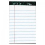 TOPS Docket Ruled Perforated Pads, 5 x 8, Narrow, White, 50 Sheets, 6/Pack TOP63366