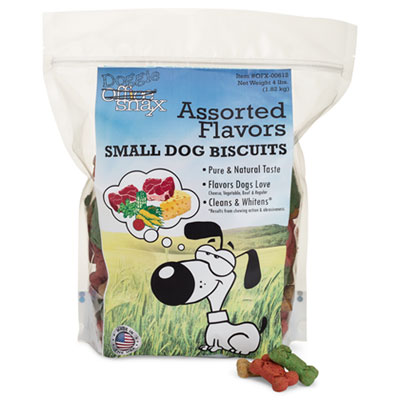 Office Snax Doggie Biscuits, Assorted, 4 lb Bag OFX00612