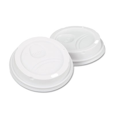 9542500DX Dome Drink-Thru Lids,10-16 oz Perfectouch;12-20 oz WiseSize Cup, White, 50/Pack DXE9542500DXPK