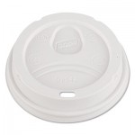 D9542 PACK Dome Drink-Thru Lids, Fits 12 oz. & 16 oz. Paper Hot Cups, White, 100/Pack DXED9542PK