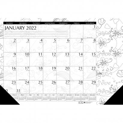 House of Doolittle Doodle Monthly Desk Pad 1876