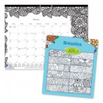 Blueline DoodlePlan Desk Pad Calendar with Coloring Pages, 22 x 17, 2021 REDC2917311