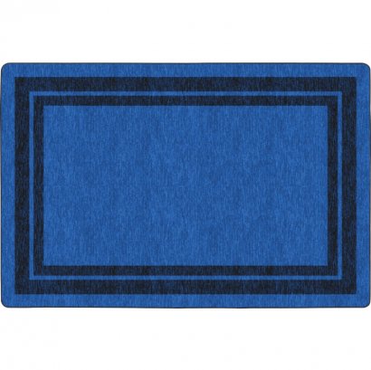 Flagship Carpets Double Dark Tone Border Blue Rug FE42332A