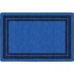 Flagship Carpets Double Dark Tone Border Blue Rug FE42332A
