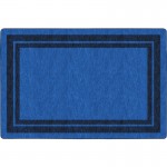 Flagship Carpets Double Dark Tone Border Blue Rug FE42332A