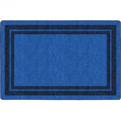 Flagship Carpets Double Dark Tone Border Blue Rug FE42344A