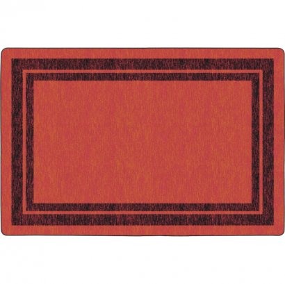 Flagship Carpets Double Dark Tone Border Red Rug FE42432A