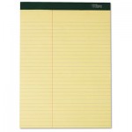 Tops Double Docket Ruled Pads, 8 1/2 x 11 3/4, Canary, 100 Sheets, 6 Pads/Pack TOP63396